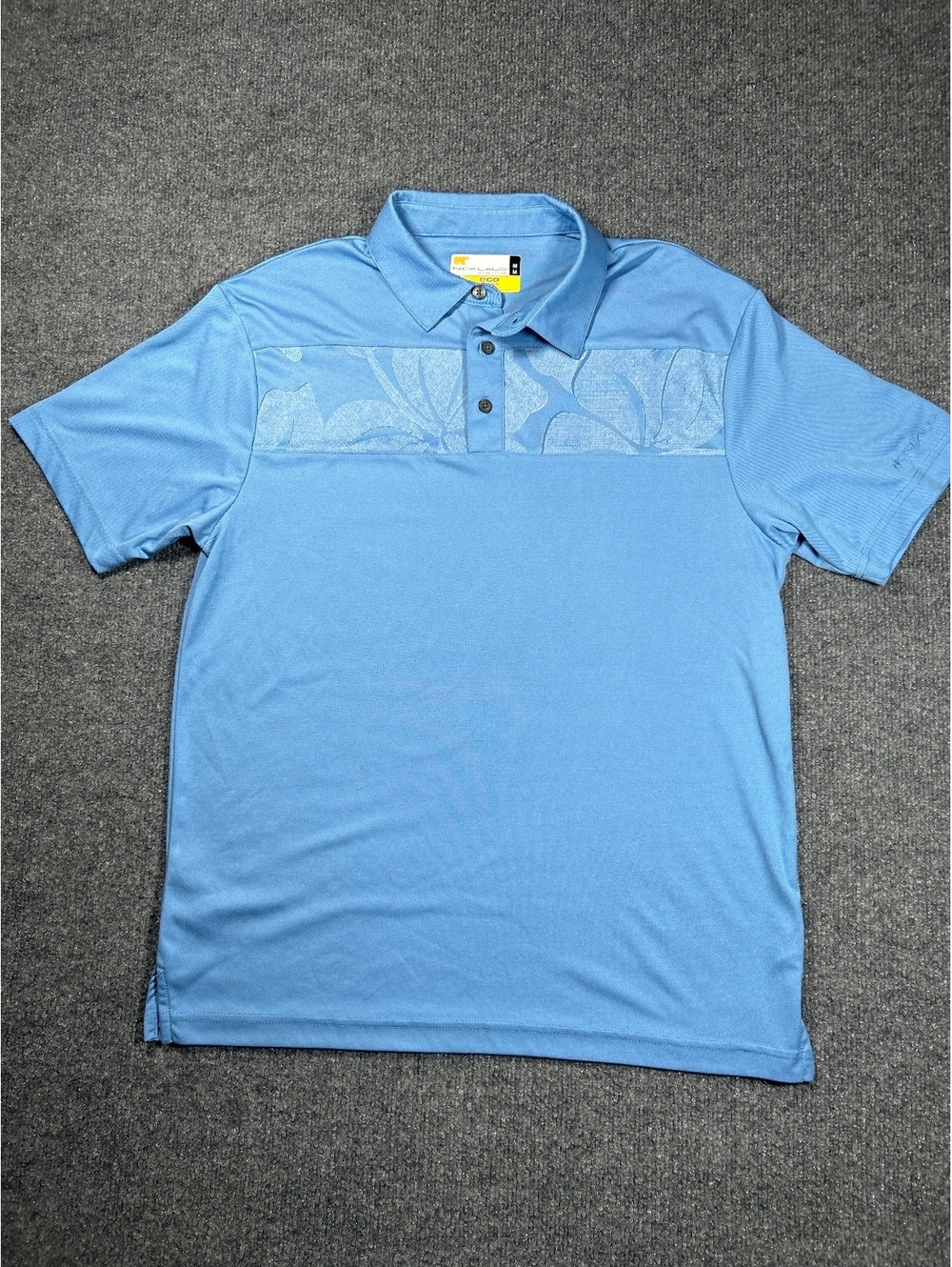 Nicklaus Eco Choice Men's Blue Polo Shirt Medium